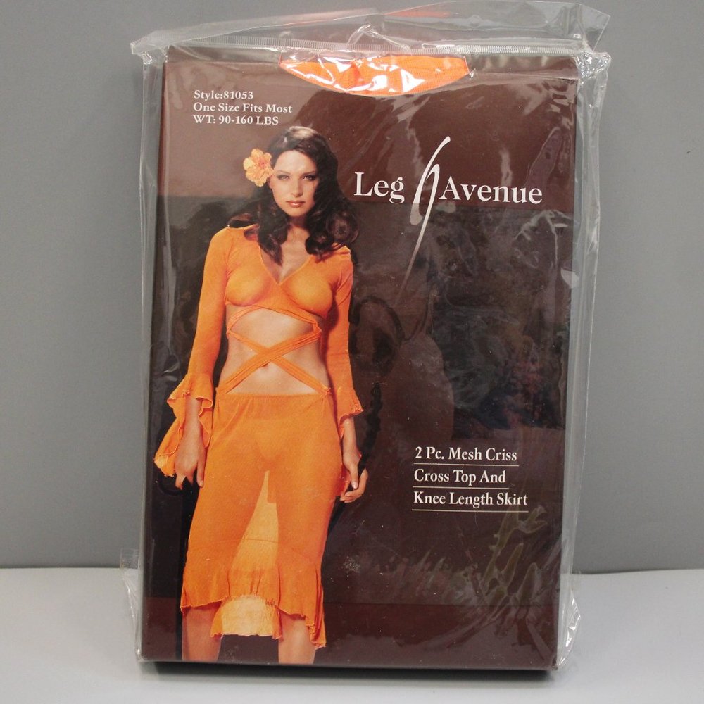 2 pc mesh top and knee length skirt